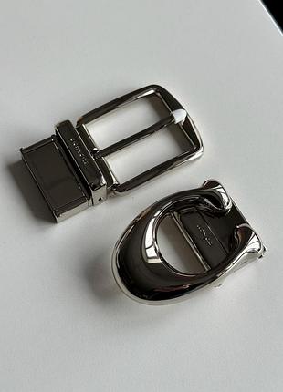 Кожаный ремень в стиле coach