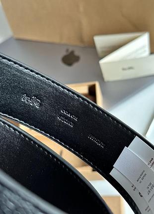 Кожаный ремень в стиле coach