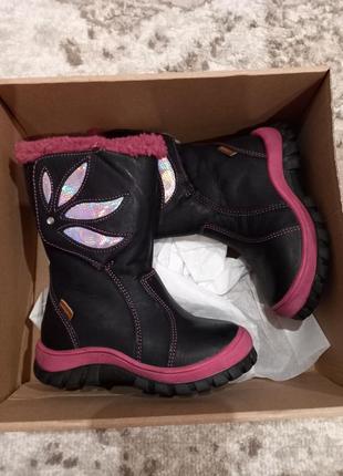 Кожаные сапожки для принцессы р.22