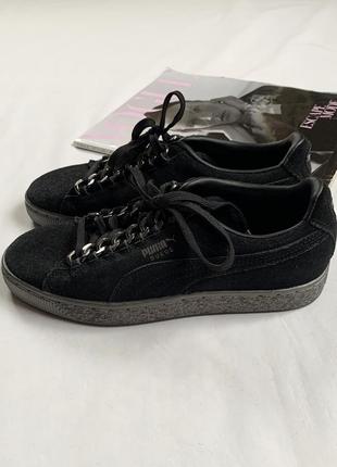 Снікери, кеди, кросівки, натуральна замша, замшеві, оригінал, puma suede classic x chain3 фото