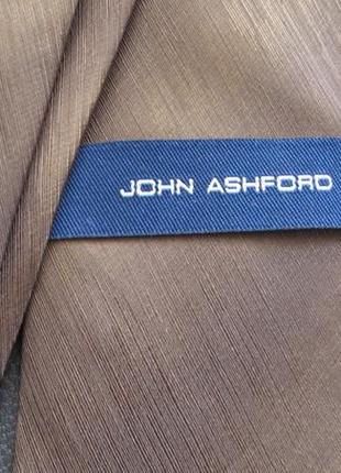 Мужской фирменный галстук john  ashford, натур шелк4 фото