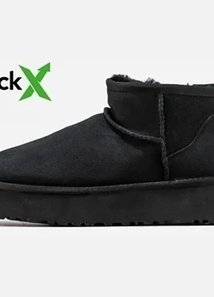 Угги женские зимние замшевые на платформе Shoes UGG W Bailey Bow II 1016225 W Che❤️❄️