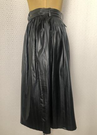 Эффектная юбка в стиле 80-90-х, искусственная кожа, бренд femme9, размер xl3 фото
