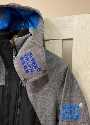 Куртка superdry hooded wind hybrid jacket l оригинал7 фото
