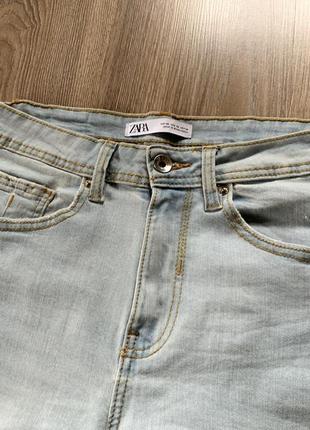 Мужские стрейчевые зауженые джинсы zara skinny cropped4 фото