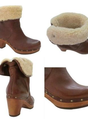 Фирменные кожаные сапоги из сша .ugg australia .оригинал .