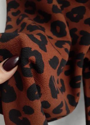 Леопард!🐾 брюки 🐆 клеш трикотажные мягкие высокая посадка расклешенные хищный принт штаны кэжуал7 фото
