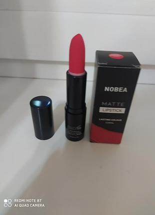Помада nobea,матовая,номер м17,coral,90грн