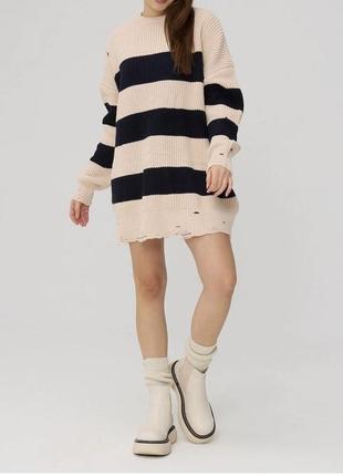 Свитер оверсайз удлиненный