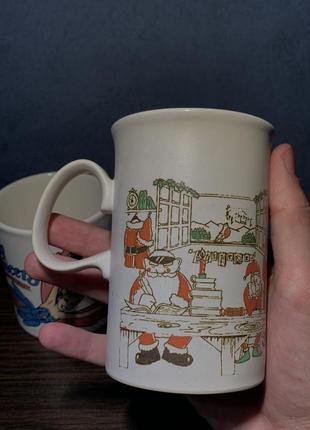 Продам чашку с санта-клаусом. рождественская.