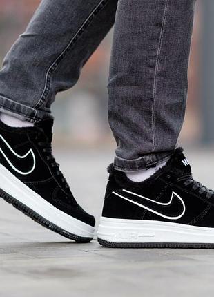 Мужские зимние кроссовки найк nike air force winter, сменные зимние кроссовки найк, кроссовки наймные