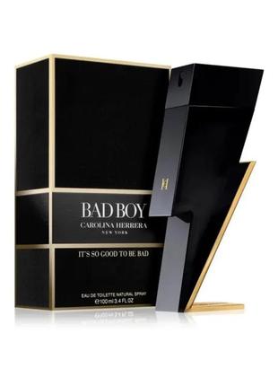 Туалетна вода чоловіча carolina herrera bad boy 100 мл (original quality)