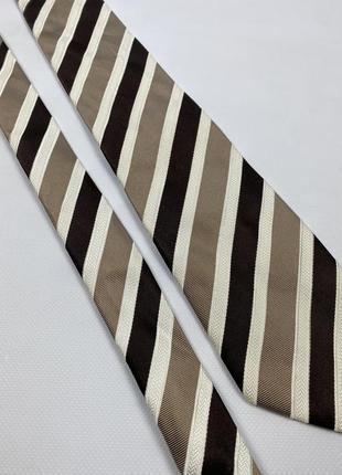 Чоловічий шовковий галстук краватка donald j. trump signature silk striped tie4 фото