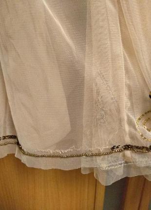 Чудесное платье расшито бисером. размер 129 фото