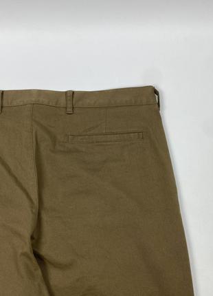 Оригінальні чоловічі штани prada cotton regular fit brown chino pants6 фото
