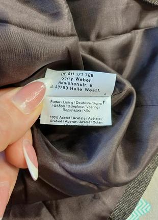 Фирменный gerry weber стильный пиджак/жакет в темно коричневом цвете, размер с-м9 фото
