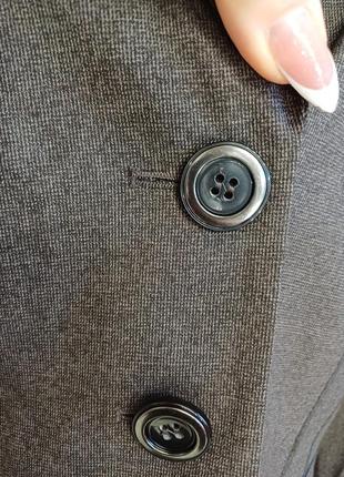 Фирменный gerry weber стильный пиджак/жакет в темно коричневом цвете, размер с-м8 фото