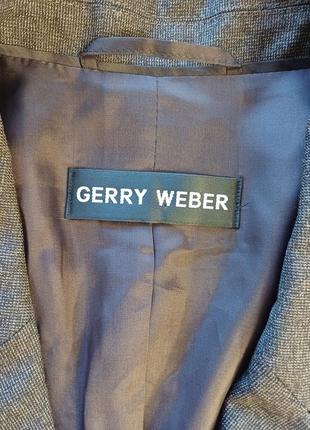 Фирменный gerry weber стильный пиджак/жакет в темно коричневом цвете, размер с-м10 фото