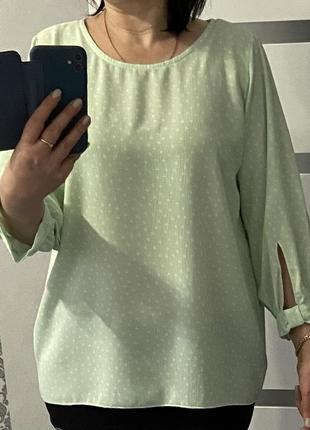 Блузка женская в горошек. размер 48-521 фото