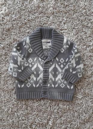 Стильный свитер, кардиган oshkosh на 3 месяца.5 фото