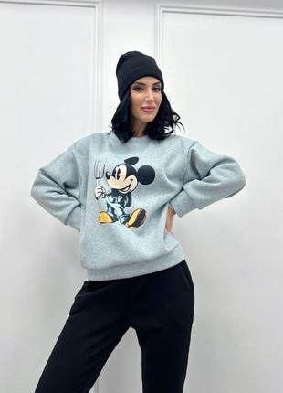 Женский двухцветный спортивный костюм с шапкой minnie1 фото