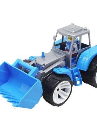 Пластиковая игрушка "трактор", синий