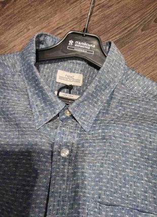 Сорочка next. лён 100%.