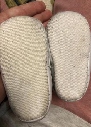 Пинетки ботиночки теплые для ребенка длина стельки 9,5 см4 фото