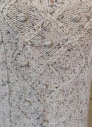 Тёплое вязаное платье туника шерсть.6 фото