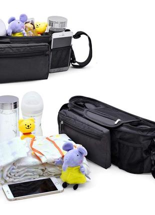 Універсальна сумка-органайзер lelik roomy для дитячих візочків6 фото