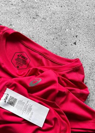 Asics women's pink short sleeve sport t-shirt женская, спортивная футболка4 фото