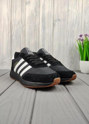 Кросівки жіночі осінь — зима adidas iniki thermo black9 фото