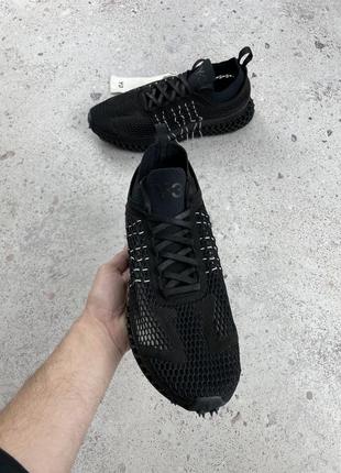 Adidas y-3 yohji yamamoto runner 4d halo black кроссовки мужские оригинал10 фото