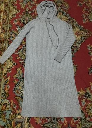 Платье женское вязаное теплое
