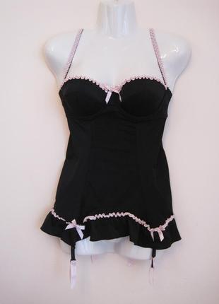 Бюст корсет пеньюар пуш-ап подтяжки ann summers новый m