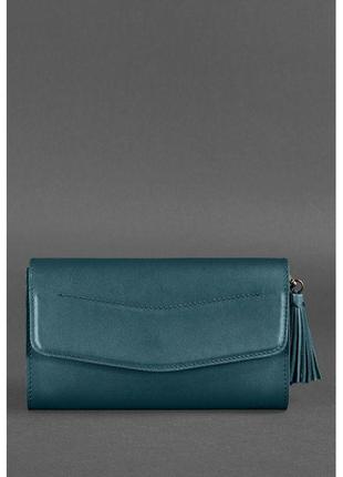 Кожаная женская сумка «элис» зеленая (bn-bag-7-malachite)2 фото