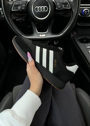 Теплі жіночі замшеві кросівки на флісі в стилі adidas iniki 🆕 кросівки осінь-зима6 фото