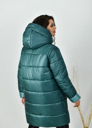 Пальто зимнее женское теплое норма батал размер 64-66, 60-62, 56-58, 52-542 фото