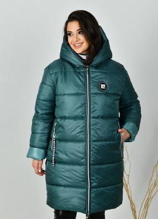 Пальто зимнее женское теплое норма батал размер 64-66, 60-62, 56-58, 52-541 фото