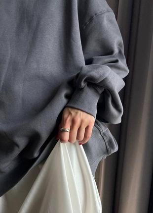 Свитшот свечер кофта худи серый h&m xs 34 s 36