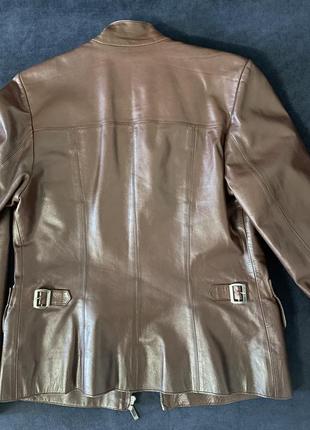 Женский кожаный пиджак5 фото
