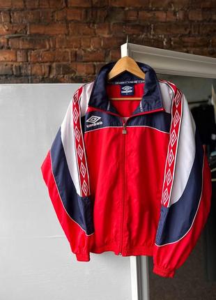 Umbro vintage 90s full zip jacket striped винтажная куртка