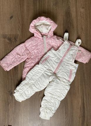 Зимова термо куртка + комбінезон chicco 18-24m