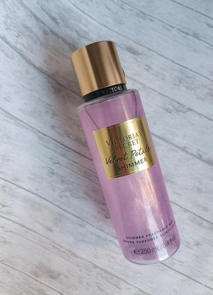 Victoria's secret velvet petals shimmer fragrance mist з шимером
