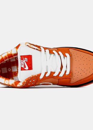 Женские кроссовки concepts x sb dunk low pro qs orange lobster9 фото