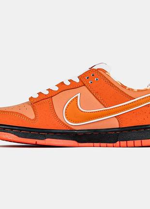 Женские кроссовки concepts x sb dunk low pro qs orange lobster8 фото