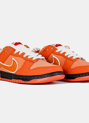 Женские кроссовки concepts x sb dunk low pro qs orange lobster4 фото