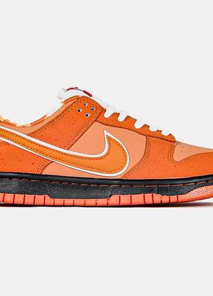 Женские кроссовки concepts x sb dunk low pro qs orange lobster6 фото