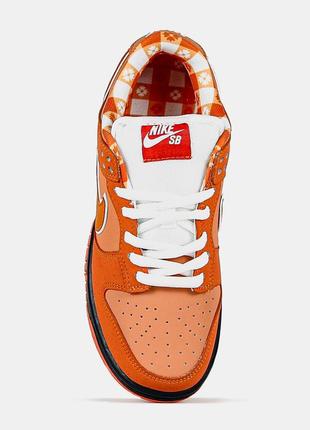 Женские кроссовки concepts x sb dunk low pro qs orange lobster7 фото