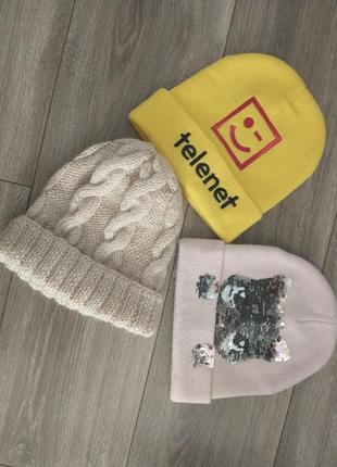 Шапки зимние h&m 6-10р